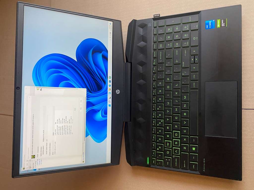 NVIDIA GEFORCE GTX 1650 HP Pavilion Gaming 15-dk2000 Laptop i5-11300H* 16GB RAM*256 GB SSD + 1TB HDD